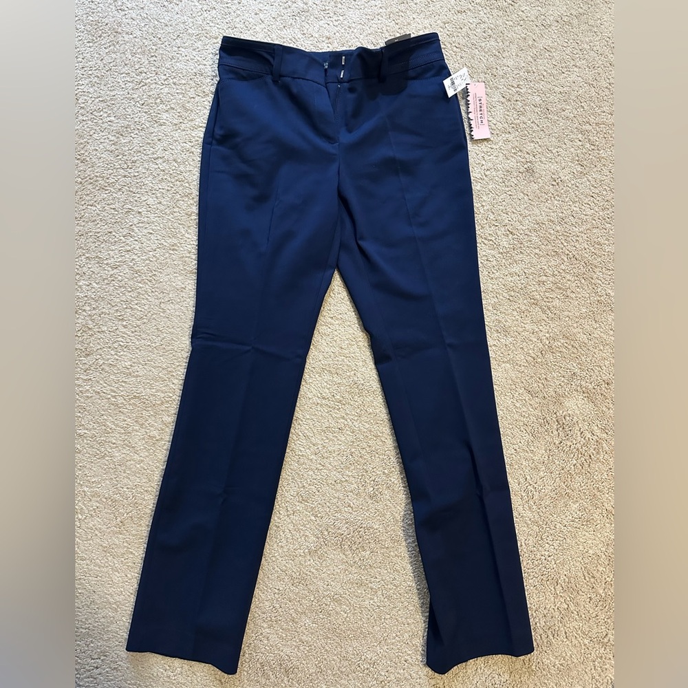NWT 7th Avenue Design Studio" women's 'Signature Fit' straight leg stretch pants